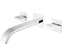 Смеситель для раковины скрытого монтажа ABBER Wasserfall хром AF8612