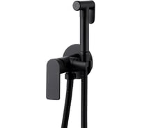 Смеситель с гигиеническим душем ABBER Weiss Insel черный матовый AF8025B