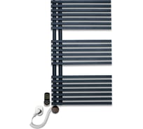 Электрический полотенцесушитель LUXRAD TYP E 883*500 мм, черный с терморегулятором SELMO SMART Program хром  064448