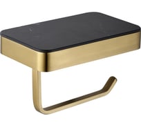 Бумагодержатель ABBER с полкой для телефона Westen золото матовое AA1730G