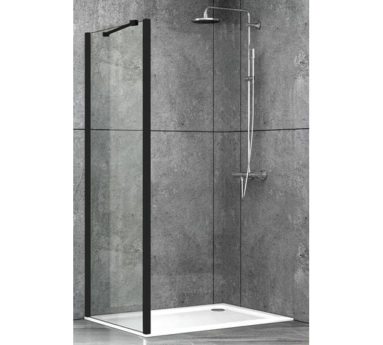 Душевая перегородка ABBER Schwarzer Diamant AG100BS 1