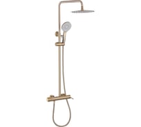 Душевая стойка ABBER Emotion с изливом, золото матовое AF8816G