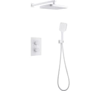 Душевая система скрытого монтажа ABBER Weiss Insel без излива, термостат, белый AF8051W