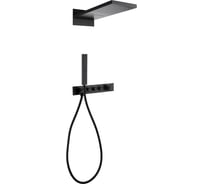 Душевая система скрытого монтажа ABBER Rund без излива, термостат, черная матовая AF8752B