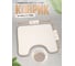 Коврик для туалета и ванной FORA FRESH ESSENCE 50x50 см, белый FOR-HAP-50-50WT 2
