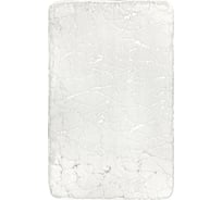 Коврик для ванной Fora MARBLE 50x80 см, белый с серебром FOR-HAP-50-80-MBW