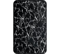 Коврик для ванной Fora MARBLE 50x80 см, черный с серебром FOR-HAP-50-80-MBB
