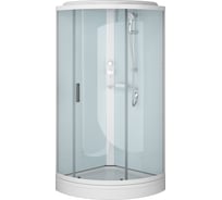 Душевая кабина AM.PM X-Joy 90x90, 1/4 круга, профиль белый, стекло прозрачное W88C-401-090WT