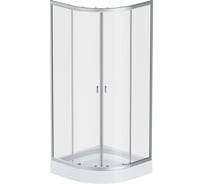 AM.PM, X-Joy, Twin Slide, Душевое ограждение c поддоном, 80x80, W88E-205-080MT