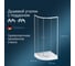 AM.PM, X-Joy, Twin Slide, Душевое ограждение c поддоном, 80x80, W88E-205-080MT 5
