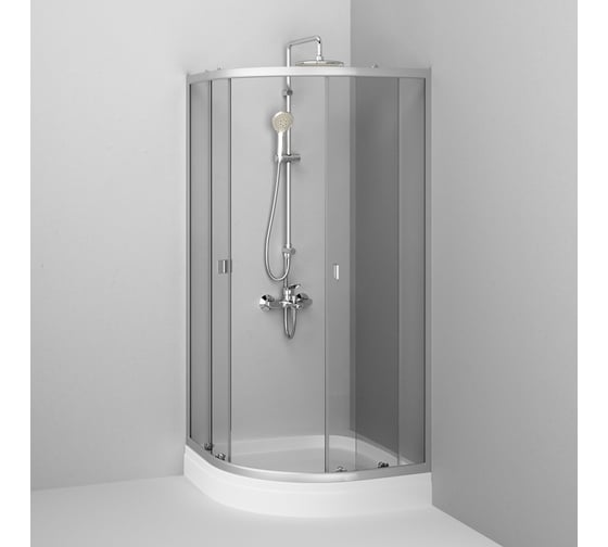 AM.PM, X-Joy, Twin Slide, Душевое ограждение c поддоном, 90x90, W88E-205-090MT
