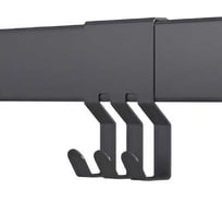 Тройной крючок MAKMART 70 мм, отделка черный бархат, матовый RS.2A.3024.9005