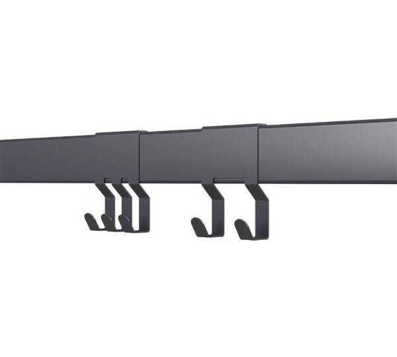 Тройной крючок MAKMART 70 мм, отделка черный бархат, матовый RS.2A.3024.9005