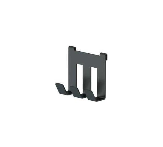 Тройной крючок MAKMART 70 мм, отделка черный бархат, матовый RS.1A.3024.9005 1