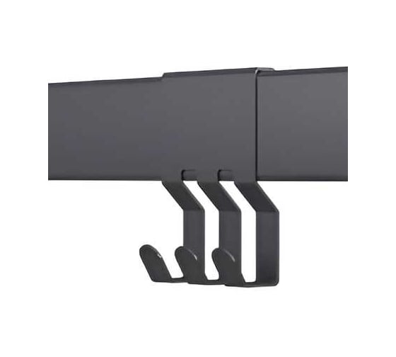 Тройной крючок MAKMART 100 мм, отделка черный бархат, матовый RS.2A.3025.9005