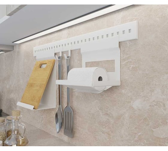 Держатель для бумажных полотенец MAKMART 256x150x197 мм, отделка белый бархат, матовый RS.1A.3010.9016