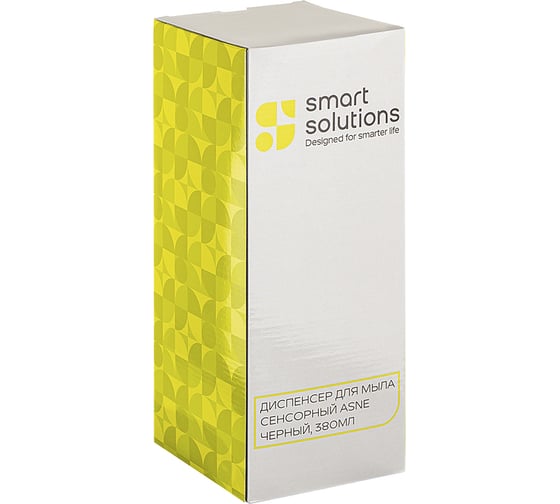 Сенсорный диспенсер для мыла Smart Solutions Asne 380 мл, черный SS000037