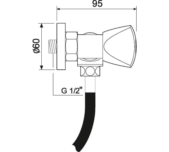 Смеситель для душа РМС SL119-003