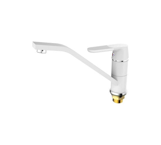 Смеситель для кухни Ростовская мануфактура сантехники с длинным поворотным изливом SL123W-004F-25 1