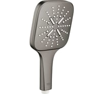 Ручной душ Grohe Rainshower SmartActive 130 Cube темный графит матовый 26582AL0