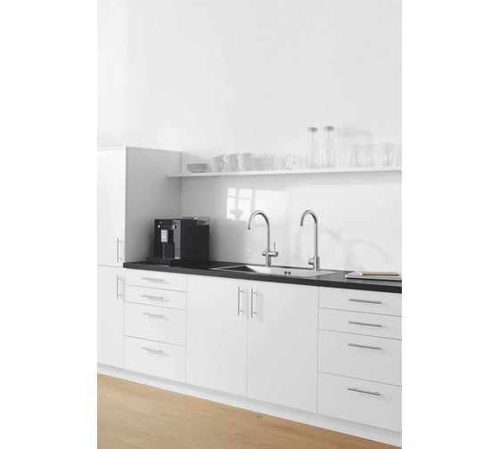 Смеситель для кухонной мойки Grohe Blue Home с системой фильтрации, охлаждения и газирования воды, хром 31455001