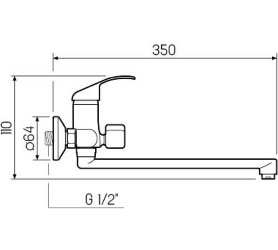 Смеситель для ванны РМС SL128-006E