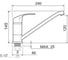 Смеситель для кухни с длинным поворотным изливом РМС SL85-004FBS-25 6