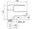 Смеситель для умывальника РМС SL50-001F 6