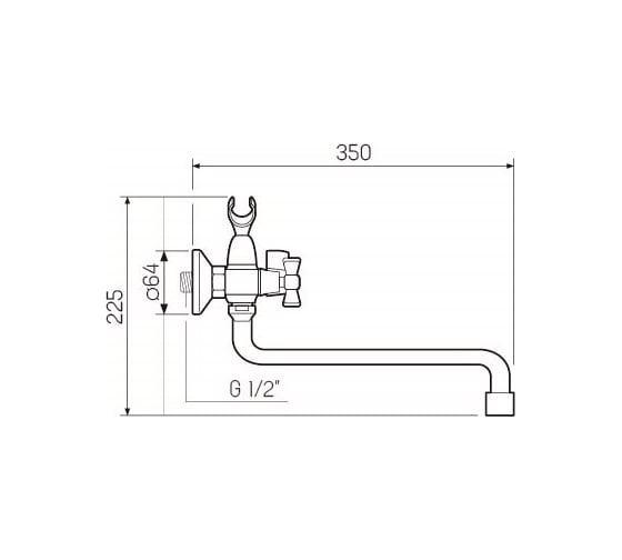 Смеситель для ванны РМС SL118-140