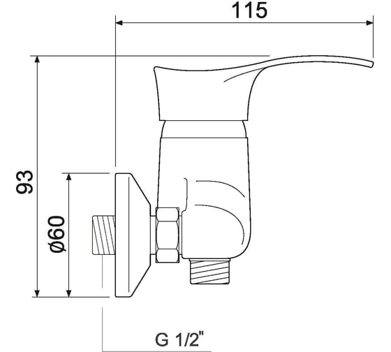 Смеситель для душа РМС SL86-003