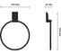 Держатель для полотенец кольцо Kleber ICE Black KLE-ICE011BL 4