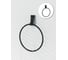 Держатель для полотенец кольцо Kleber ICE Black KLE-ICE011BL 6