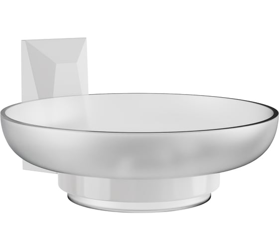 Настенная мыльница для ванной Kleber ICE White KLE-ICE036WT 1