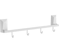 Держатель для полотенец с 4 крючками Kleber ICE White KLE-ICE004WT