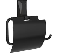 Держатель для туалетной бумаги с крышкой Kleber ICE Black KLE-ICE043BL