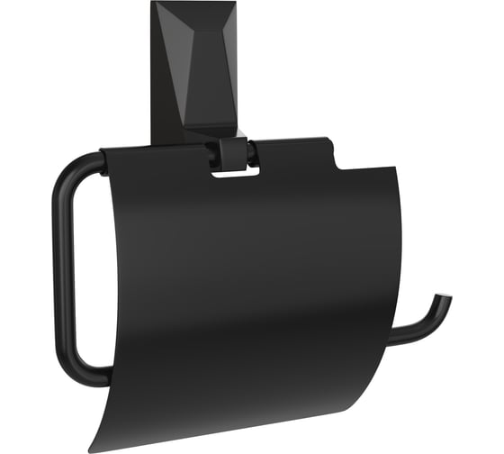 Держатель для туалетной бумаги с крышкой Kleber ICE Black KLE-ICE043BL 1