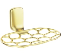 Настенная мыльница решётка для ванной Kleber GOLD KLE-GOLD040
