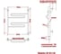 Электрический полотенцесушитель Ника CURVE ЛZ 50/50 правый тэн ЛЗ 50/50 прав 3