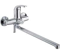 Смеситель для ванны LEDEME картридж диаметр 35 мм, длинный излив L-35, дивертор в корпусе L2235 805835