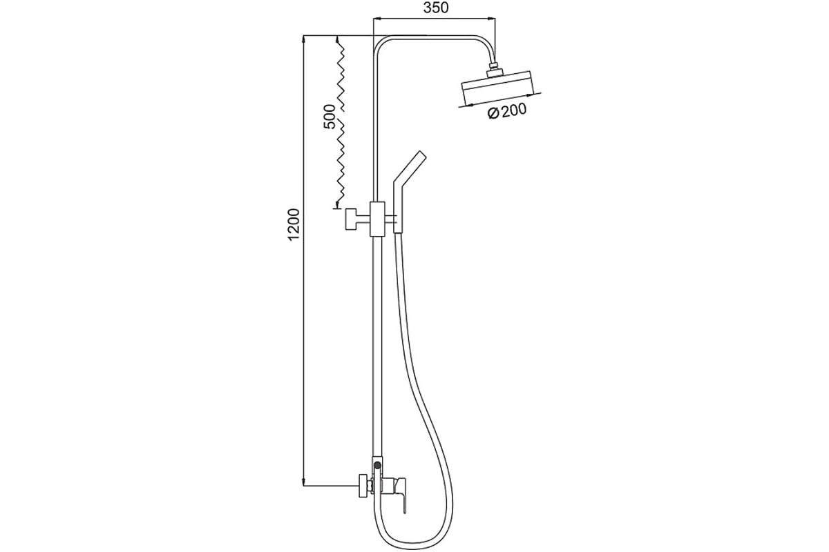 Душевая система LEDEME с тропическим душем L2403 89496 - выгодная цена ...