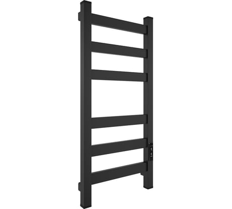 Электрический полотенцесушитель Teymi Modern П(3+3) 30x80, квадратный профиль, с таймером, черный матовый E90103 ЦБ-00268987