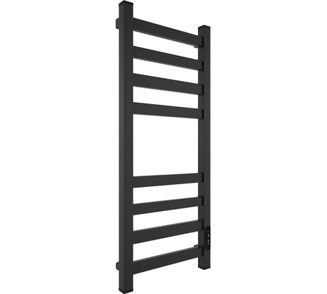 Электрический полотенцесушитель Teymi Modern П(4+4) 30x80, квадратный профиль, с таймером, черный матовый E90105 ЦБ-00268992