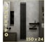 Электрический полотенцесушитель Teymi Helmi Inaro 150x24, квадратный профиль, 5 секций, с таймером, графит матовый E90124 ЦБ-00268975 2