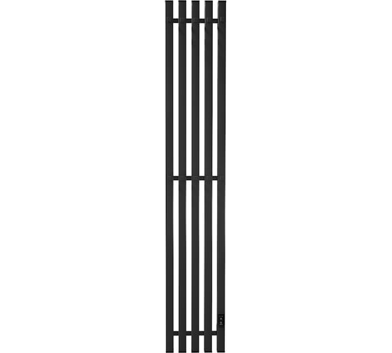 Электрический полотенцесушитель Teymi Helmi Inaro 150x24, квадратный профиль, 5 секций, с таймером, черный матовый E90125 ЦБ-00268976