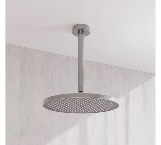Кронштейн для верхнего душа в потолок IDDIS optima home круглый, хром OPH20CRi61