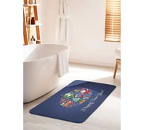 Противоскользящий коврик для ванной комнаты и туалета JOYARTY "Новогодний шар" 60x100 см bath_427862_60x100