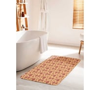 Противоскользящий коврик для ванной комнаты и туалета JOYARTY "Народные украшения" 60x100 см bath_427868_60x100