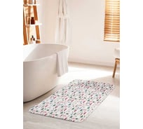 Противоскользящий коврик для ванной комнаты и туалета JOYARTY "Настроение праздника" 60x100 см bath_427878_60x100