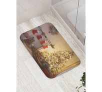 Противоскользящий коврик для ванной комнаты и туалета JOYARTY "Новогодняя атмосфера" 52x77 см bath_427859