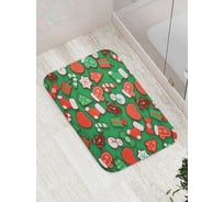 Противоскользящий коврик для ванной комнаты и туалета JOYARTY "Имбирные пряники" 52x77 см bath_427871